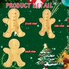 Tkifoda Large-Christmas Charcuterie Board, Gingerbread Man Shape Wooden Plate, Christmas