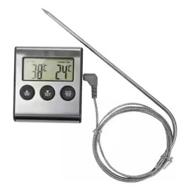 Termometro Y Temporizador Timer Digital Hornos Con Sonda                                                                                              