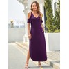 HUSKARY Cold Shoulder Maxi Dress for Women 2025 Summer Beach