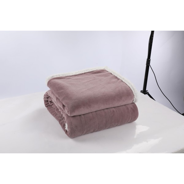 RALYSUN Electric Heated Blanket Twin Size 62"x84" - Dual-Sided with