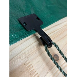 6 x Reinforced Clips for Tarpaulins, Shade Nets, Sports Nets, Camping Awnings. Anti-UV Treatment.
