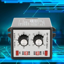 Oumefar Multi-Section Short Period Repeat Cycle Timer Intermittent Timer Twin Timer Relay Control Knob Control On Off Timer Relay ATDV-NE AC110V 220V