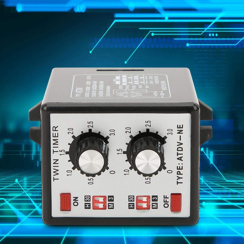 Oumefar Multi-Section Short Period Repeat Cycle Timer Intermittent Timer Twin