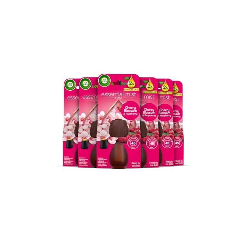 Air Wick Cherry Blossom & Raspberry Essential Mist Single Refills