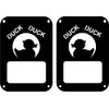 JeepTails Duck Duck Tail lamp Light Covers (Halogen) Compatible with