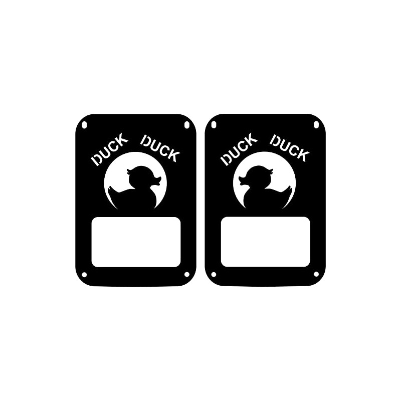 JeepTails Duck Duck Tail lamp Light Covers (Halogen) Compatible with