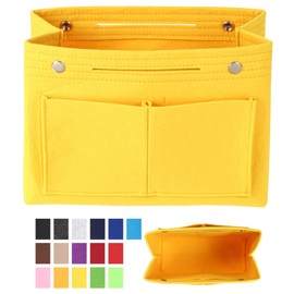 Bag-in-Bag, Lightweight, Freestanding, Felt (Does Not Scratch Your Bag), Soft Material, Shock Absorption, Large Capacity, Organization, Multi-functional, Cosmetic Pouch, Zippered, Inner Bag, Women's,