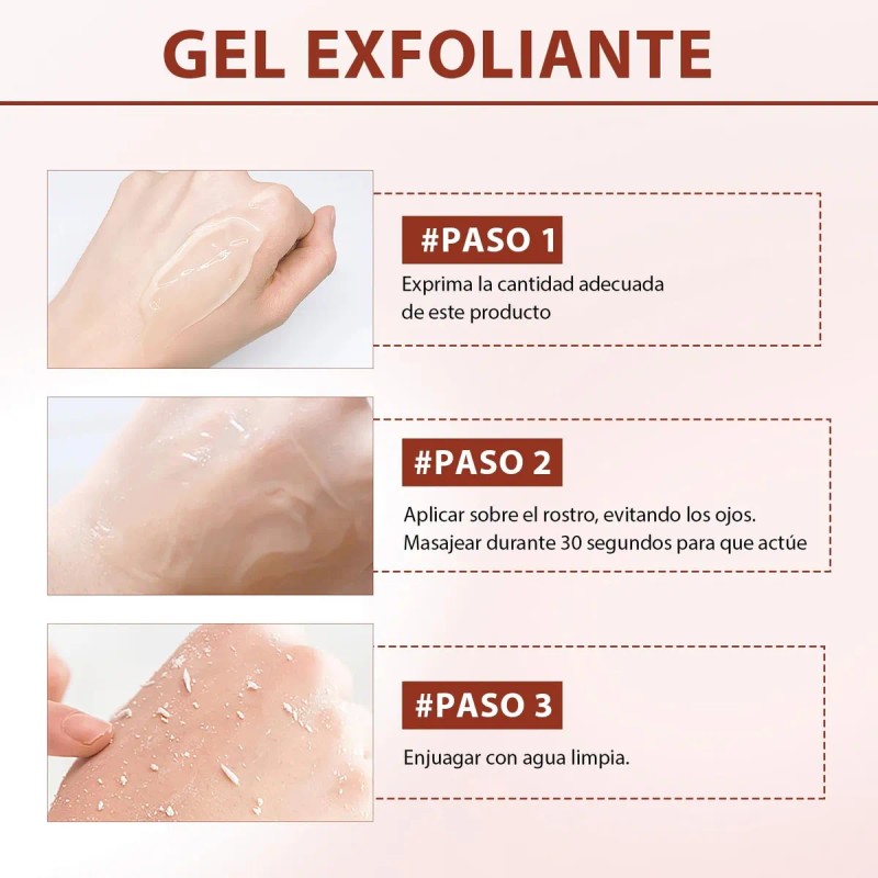 Quarxeri Purificante Exfoliante, Gel Exfoliante Avanzado 2pc Blanco