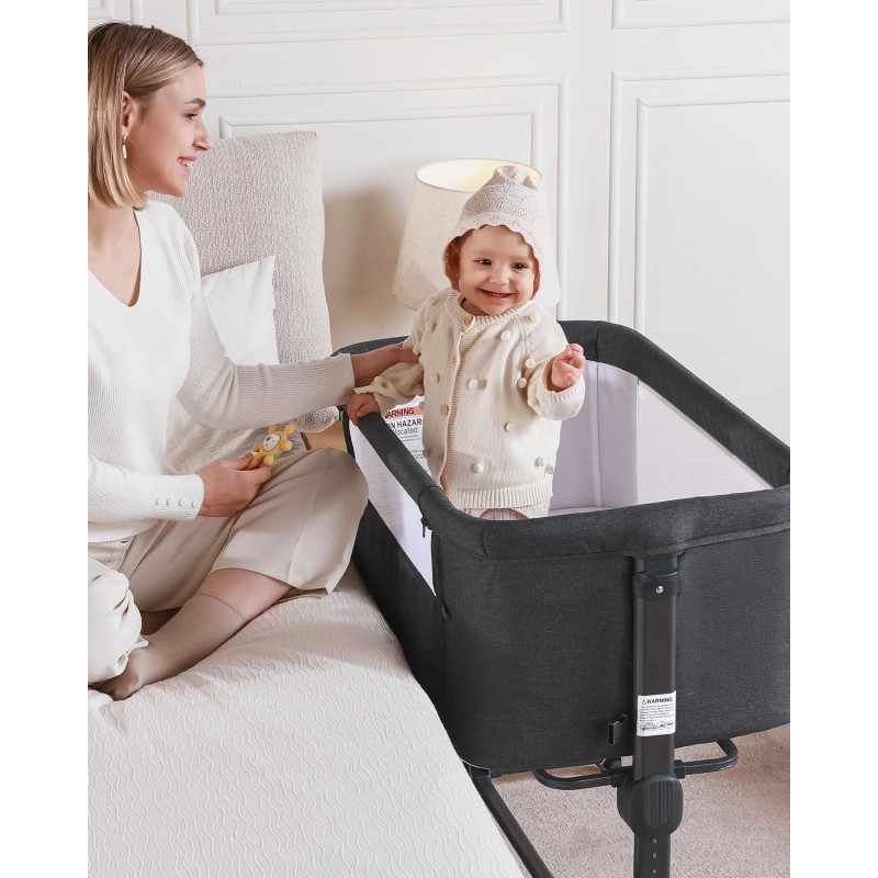 Larex Baby Bassinet, 3 in 1 Bassinets Bedside Sleeper for