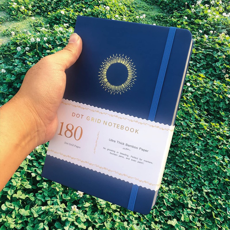 BUKE Dotted Notebook Journal 180GSM Bamboo Thick White Paper 160