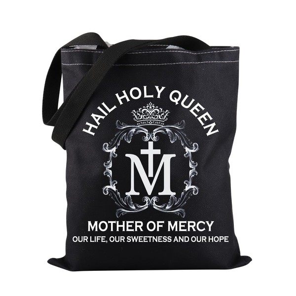PWHAOO Marian Catholic Tote Bag Marian Consecration Tote Bag Mary