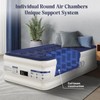 KNZZO Air Mattress Twin with Built-in Pump, Blow Up Mattress