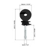 QWORK Electric Fencing Ring Insulators, 100 Pcs Wire Mesh Ring