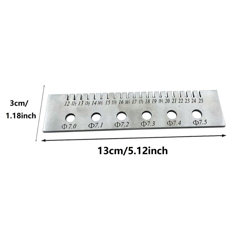 TUOREN Piano String Center Tuning Pin Gauge Metal Piano Music