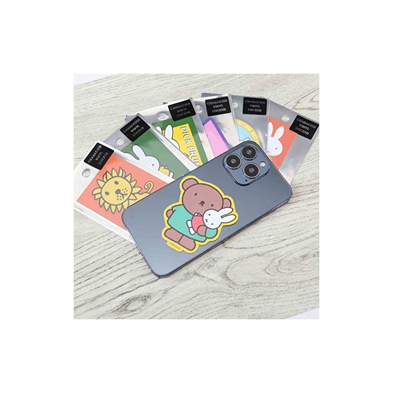 Miffy [Die Cut Sticker] Character Sticker/Pastel Flower Dick Bruna