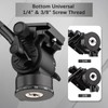 Andoer Video Fluid Head Pan Tilt Tripod Head Panoramic Ball