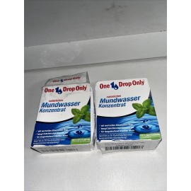 Only Natural 2 New One Drop Only Natural Mouthwash Concentrate, 50ml Each Damaged Box