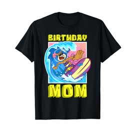 Mademark x SpongeBob SquarePants - Sandy Birthday Mom Surfing SpongeBob Mother Birthday Gift T-Shirt