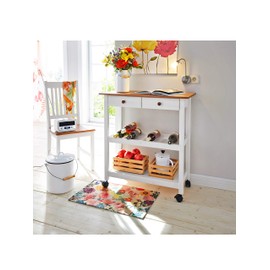 Krüger 77131 Milchkanne, Emaille, weiß, 13 x 13 x 25,5 cm