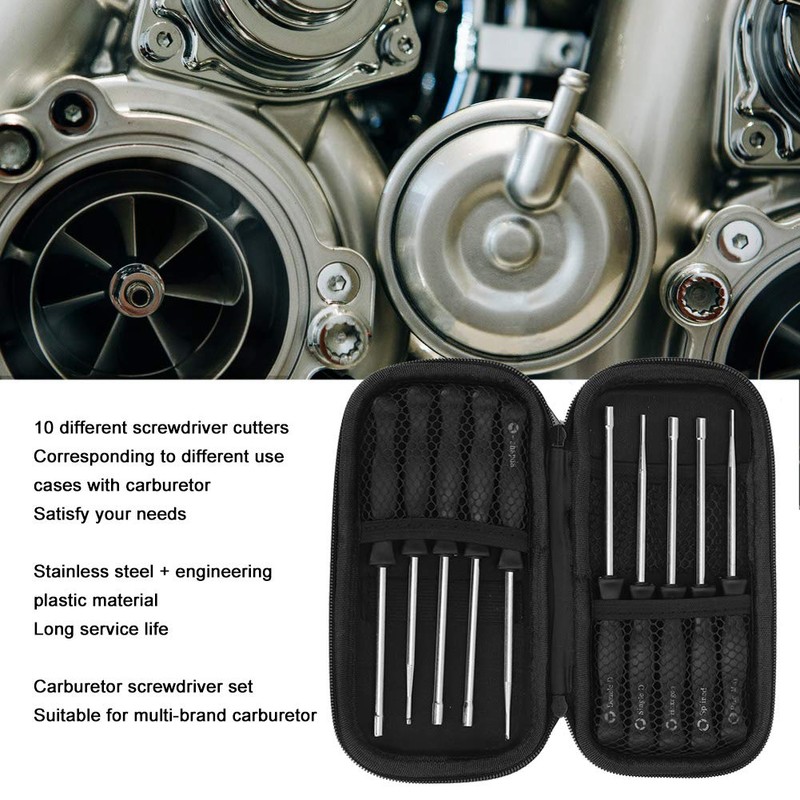 Carburetor Adjustment Tool, Carburetor Driver, Adjustment Screwdriver Set of 10