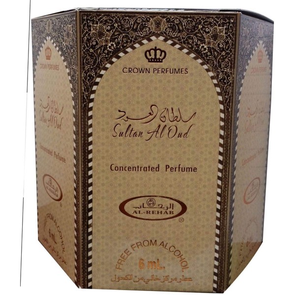 Sultan Al Oud - 6ml (.2 oz) Roll-on Perfume Oil by Al-Rehab (Crown Perfumes) (Box of 6)