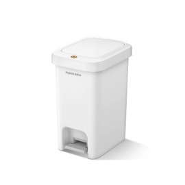 MOPALL MOPALL Slim Bathroom Trash Can with Lid Soft Close, Garbage Can with Pop-Up Lid & Step On Foot Pedal, Small Trash Bin Trashcan Waste Basket for Toilet, Office, Bedroom, Kitchen, Living Room 1.9 Gallon