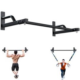 2026 Upgrade Pull Up Bar Wall Mounted - 600 lbs Heavy Duty Strength Training Pull-Up Bars, Ideal Rogue Pull Up Bar for Home and Commercial Gym, Easy Installation Chin Up Bar, Versatile Garage Pullup Bar