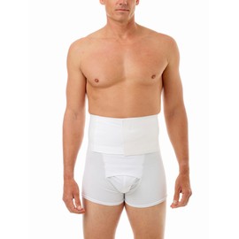 Underworks Men's and Women's Hernia Support Belt and Tummy Trimming White Large