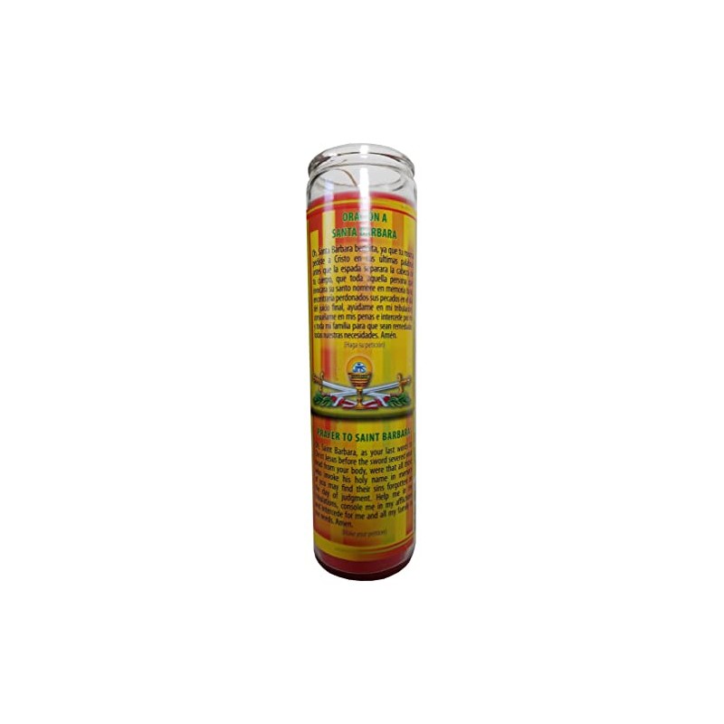 Santa Barbara Red Pillar Devotional Candle
