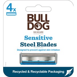 Bulldog Sensitive Razor Replacement Blades (Pack of 4)