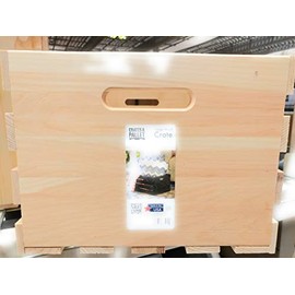 Crates & Pallet 18 in. x 12.5 in. x 9.5 in. Large Wood Crate