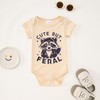 MODNTOGA Infant Girl Boy Bodysuit Cute But Feral Raccoon Graphic