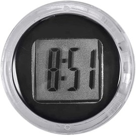1Pc Mini Motorcycle Clocks,Waterproof Stick-On Motorbike Mount Watch Digital Clocks,Motorcycle Clocks for Vehicle,Auto,Car,SUV and More 1.1 Diameter Small in Size,Electrical，Interior Accessories