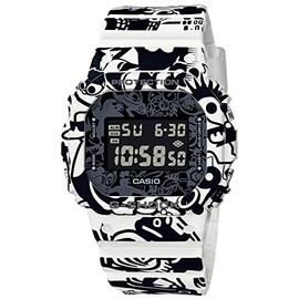 Casio G-UNIVERSE DW-5600GU-7JR Men's Wristwatch, White, Limited Edition / G-UNIVERSE, Modern