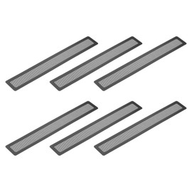 YOKIVE 6 Pcs Floor Vent Covers, Sticky Floor Register Cover PVC Mesh Air Vent Screen Filters, Great for Home Floor, Wall, Ceiling, Catch Debris Hair Dust (Black, 14-Inch x 2-Inch)