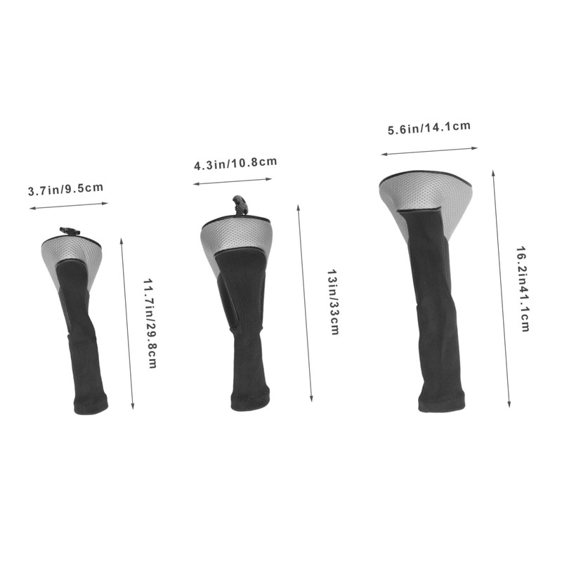 Totority 3Pcs Golf Putter Covers Breathable Mesh Club Protectors for