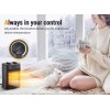 Pelonis Space Heater With Thermostat Electric Ceramic 1500-Watt 9-Inch Black-NEW