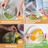 MAQIHAN 60 cubiertas de alimentos de plástico elásticas - Bolsas