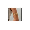 Cubahop Upper Arm Cuff Hollow Multi-layer Crossing Arm Bracelet Adjustable