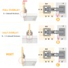 Cabinet Hinges, Pack of 2, 175 Degree Hinges for Cabinet