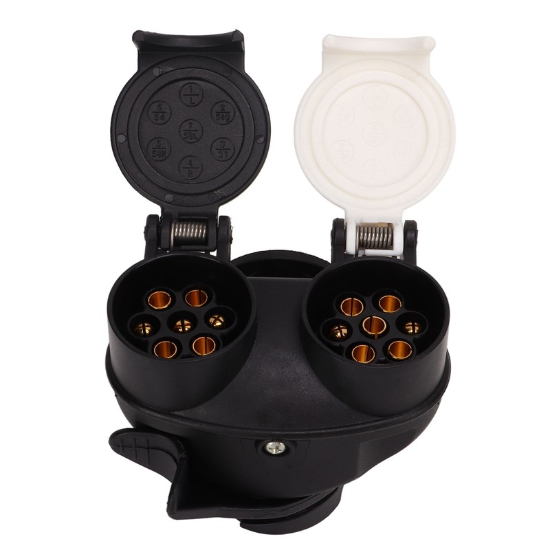 13 Pin to 7 Pin Trailer Plug Adapter Dual Socket