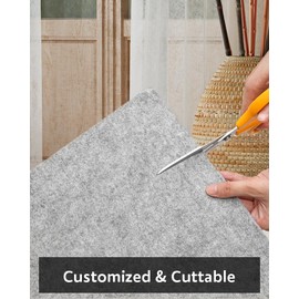 Rug Pad-Rug Gripper for Area Rugs-Non Slip Felt Rug Pad 2X3FT Extra Thick Felt 1/4"-Carpet Protector Rug Pads Carpet Underlay