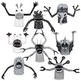 Andy Mc Phee Finger Puppet - Monster B&W