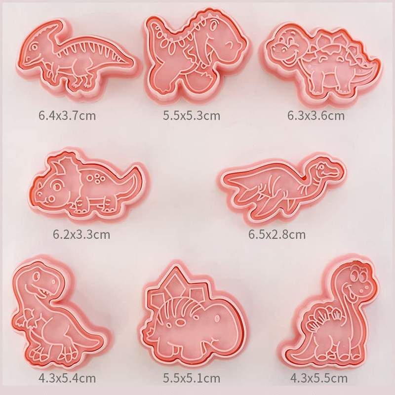 8pcs 3D Easter Cookie Cutter Set, Cookie Mold,Cute Cartoon Shapes
