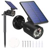 WaitScher Solar Lights Outdoor Motion Sensor IP67 Waterproof 360° Rotatable