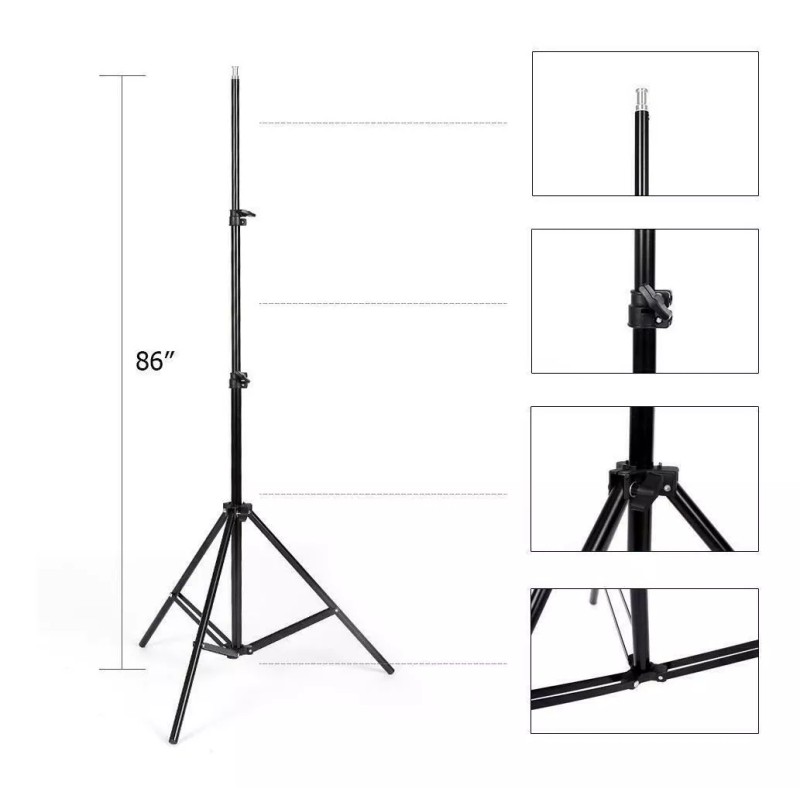 Kshioe Kit Softbox Iluminacion Fotografia Video Luz Contnua + Focos