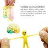 24Pcs Christmas Mini Slinky Rainbow Smiley Face Springs Fidgets Toy,Coil