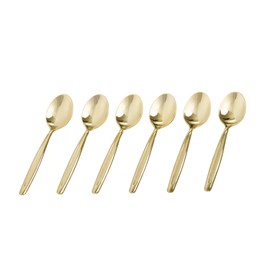 GRAEWE Espresso Demitasse Spoons Gold Plated 6 Pieces