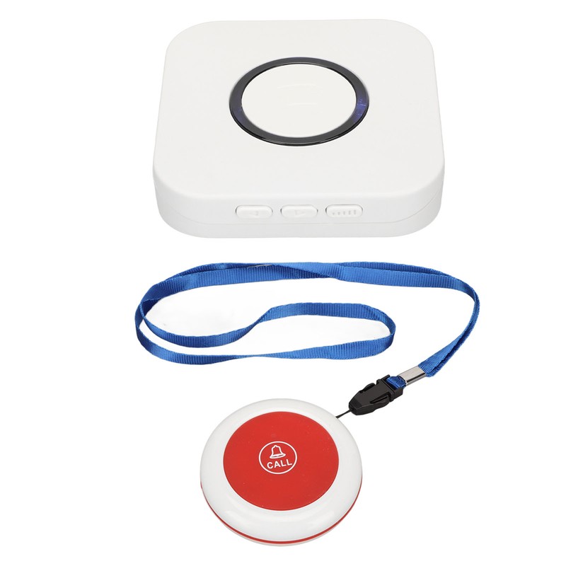 Wireless Caregiver Pager 4 Level Volume Waterproof SOS Alert Button