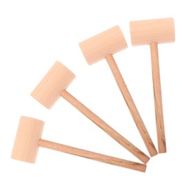 Operitacx 4pcs Wooden Hammer Lawyer Gavel Inflatable Tool Handle Ace Drill Sledge Clappers Framing Hammer Law Gavel Judge Hammer Attorney Pan Lid Pin Block Auction Sale Gavel Hammers